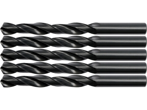 Wiertła do metalu YATO HSS 9mm 5 szt. uchwyt walcowy polerowane stal YT-4451