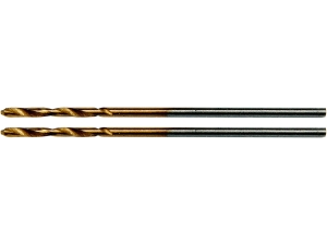 Wiertło do metalu HSS tin YATO 1mm walcowe precyzyjne zestaw 2 szt. YT-44630