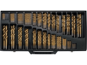 Zestaw wierteł do metalu YATO duży komplet 190 szt. HSS tytan din 338 YT-44677