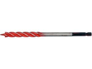 Wiertło do drewna YATO 10mm 4 ostrzowe spiralne z uchwytem HEX 165mm YT-44680