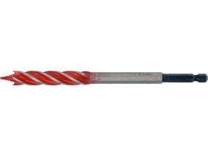 Wiertło do drewna YATO 12mm 4 ostrzowe spiralne z uchwytem HEX 165mm YT-44681