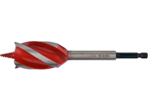 Wiertło do drewna YATO 32x165mm 4-ostrzowe z uchwytem sześciokątnym YT-44690