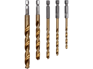 Zestaw wierteł do metalu YATO 5 szt. tytan HSS 4-10mm split point YT-44700