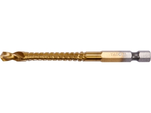 Wiertło frezujące do metalu YATO HSS tin 6mm z uchwytem HEX frez YT-44823