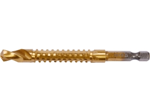 Wiertło frez do metalu YATO sześciokątny HSS-tin HEX 9mm do stali YT-44827