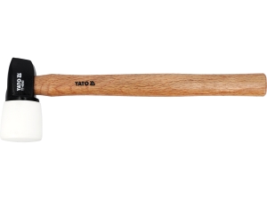 Młotek gumowy YATO 1.3kg z bijakiem z białej gumy do podłóg bruku YT-46060