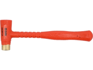 Młotek bezodrzutowy YATO 700g 0.7kg mosiężny bijak do prac blacharskich YT-46191