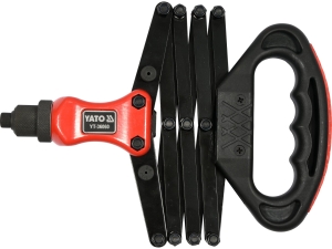 Nitownica harmonijkowa YATO czołowa do nitów 2.4-6.4mm crmo YT-36060