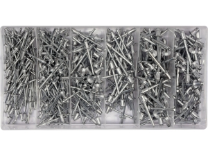 Nity zrywalne aluminiowe YATO zestaw 400 szt. mix 2.4-4.8mm YT-36420