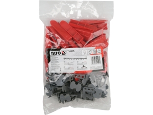 System poziomowania płytek YATO zestaw 1.5mm 100 szt. klipsy kliny YT-36935