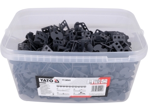 Klipsy do poziomowania płytek YATO zestaw 500 szt. 2mm fuga 5-14mm YT-36943