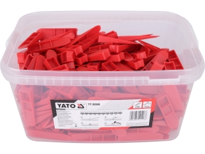 Kliny do poziomowania płytek YATO do fugi 1mm zestaw 300 szt.uk do 14mm YT-36946