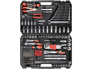 Zestaw narzędziowy 1/4'', 3/8'', 1/2'', 225 szt. YATO YT-38941