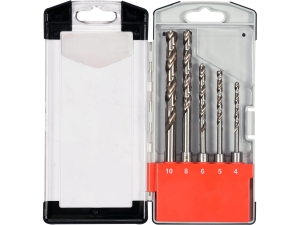 Zestaw wierteł do metalu stali YATO 5 szt.uk HSS mocowanie uchwyt SDS-plus YT-40050