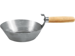 Czerpak murarski VOREL stalowy 170mm do zaprawy z drewnianą rączką 06335
