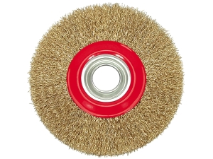 Szczotka tarczowa VOREL 125mm karbowana mosiądzowana do szlifierki 06978