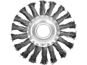Szczotka tarczowa VOREL czołowa 100mm do szlifierki otwór 22.2mm 06981