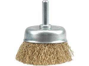 Szczotka czołowa pędzelkowa VOREL 50mm trzpień drut karbowany 06987