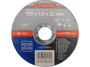 Tarcza tnąca do metalu STHOR 115x1mm otwór 22.2mm płaska do stali 08170