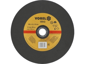 Tarcza do cięcia metalu VOREL płaska 300x3.2x32mm zbrojona 08642