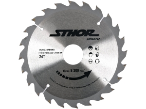 Piła tarczowa STHOR do drewna tnąca 160x30mm widiowa 24 zęby grd 08820