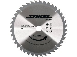 Piła tarczowa do drewna STHOR widiowa z węglikiem 300x30mm 40z 08837