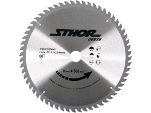 Piła tarczowa do drewna STHOR 300x30mm 60 zębów widiowa tnąca seria grf 08838