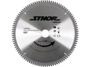 Piła tarczowa do aluminium STHOR 250x30mm 100 zębów do drewna tnąca 08854