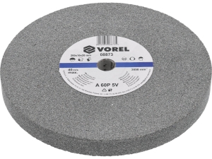 Tarcza ścierna VOREL 200x20mm otwór 16mm drobnoziarnista do metalu 08873