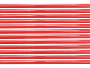 Ołówki stolarskie budowlane VOREL czerwone do drewna 18cm 12 szt. 09180