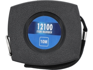 Taśma miernicza zwijana VOREL 10m 10mm stalowa w obudowie z pvc 12100