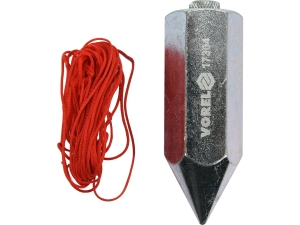 Pion murarski VOREL 300g stalowy budowlany precyzyjny sznurek 4.5m 17304