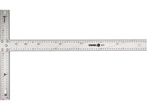 Kątownik aluminiowy VOREL 600mm budowlany typ T z podziałką 18370