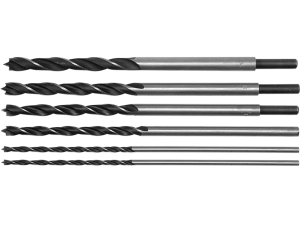 Wiertła do drewna STHOR długie zestaw 6 szt.uk 300mm stolarskie 22460