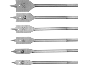 Zestaw wierteł łopatkowych VOREL do drewna 10-25mm 6 szt.uk 22500