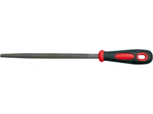 Pilnik do metalu VOREL 200mm kwadratowy zbieżny stal T12 rękojeść pvc 25163