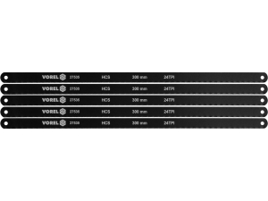 Brzeszczot do metalu VOREL 300mm HCS zestaw 5 szt.uk 24 TPi stal węglowa 27535