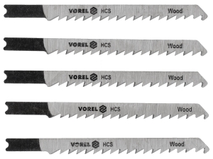 Brzeszczot do wyrzynarki VOREL 100mm 5 szt. do drewna pvc uchwyt typ U 27831
