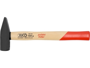 Młotek ślusarski juco 1kg warsztatowy drewniany lakierowany trzonek 31100