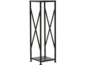 Stojak na drewno opał kominkowe 34x34x111cm metalowy VOREL czarny 33310