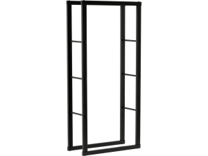 Stojak na drewno VOREL kominkowe opałowe 60x25x100cm metalowy czarny 33313