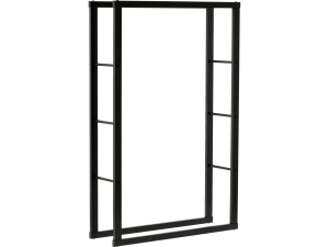 Stojak na drewno VOREL kominkowe metalowy stalowy 80x25x100cm do salonu 33315