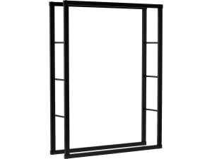 Stojak na drewno kominkowe VOREL stalowy 100x25x100cm do opału 33317