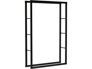 Stojak na drewno VOREL kominkowe metalowy stalowy 100x25x150cm duży 33318