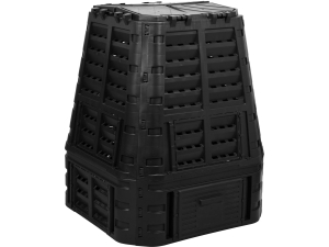 Kompostownik ogrodowy FLO 740L czarny jednokomorowy na odpady bio 35624