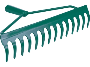 Grabie metalowe kabłąkowe FLO 14 zębów 360mm do liści i trawy 35755