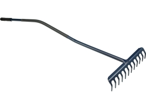 Grabie profilowane metalowe FLO 16 zębów ergonomiczny trzonek 150cm 35780