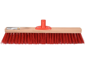 Miotła uliczna VOREL ulicówka 50cm drewniana włosie plastik niebieska 35874