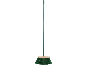 Miotła drewniana VOREL długie włosie 250mm zewnętrzna metalowy trzonek 35899