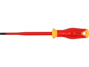 Wkrętak izolowany płaski YATO 6.5x150mm extra slim do śrub do 1000V YT-282645